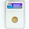 Image 2 : 1874/3 10K .13oz Sweden Gold NGC MS65
