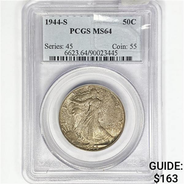 1944-S Walking Liberty Half Dollar PCGS MS64