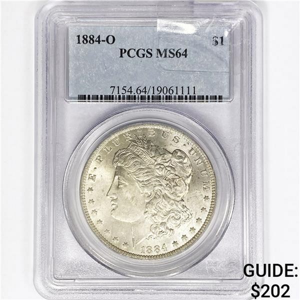 1884-O Morgan Silver Dollar PCGS MS64