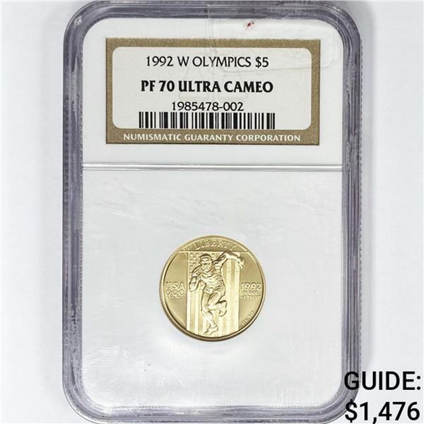 1992-W Olympics NGC PF70 UC