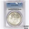 Image 1 : 1887 Morgan Silver Dollar PCGS MS64