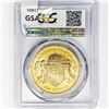 Image 2 : 1908-KB 100 Kor .98oz Hungary Gold PCGS MS66