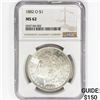 Image 1 : 1882-O Morgan Silver Dollar NGC MS62