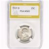 Image 1 : 1937-D Washington Silver Quarter PGA MS65