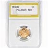 Image 1 : 1930-D Wheat Cent PGA MS67+ RED