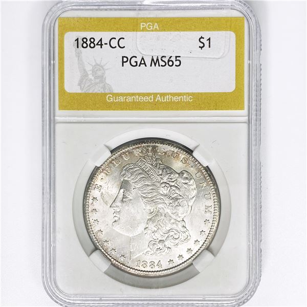 1884-CC Morgan Silver Dollar PGA MS65