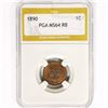Image 1 : 1890 Indian Head Cent PGA MS64 RB
