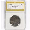 Image 1 : 1812 Large Cent PGA AU50 Sm. Date
