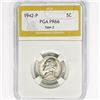 Image 1 : 1942 Jefferson Nickel PGA PR66 T2