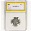 Image 1 : 1831 Capped Bust Dime PGA MS64+