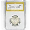 Image 1 : 1909 Barber Quarter PGA PR65 CAMEO