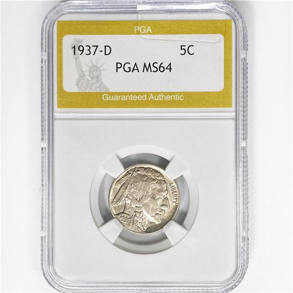 1937-D Buffalo Nickel PGA MS64
