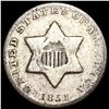 Image 1 : 1851 Silver Three Cent LIGHTLY CIRCULATED