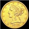 Image 1 : 1885 $5 Gold Half Eagle UNCIRCULATED