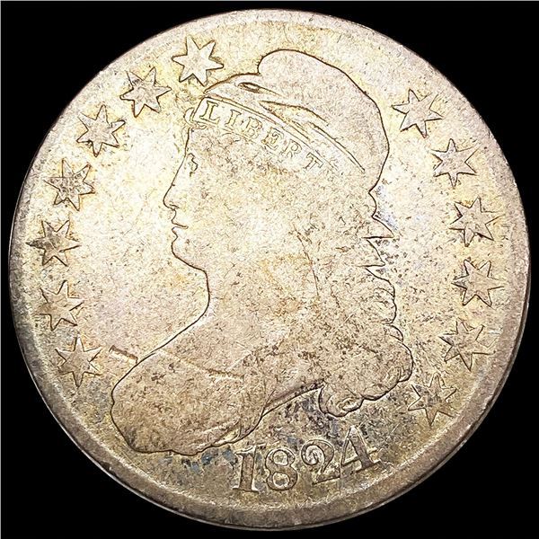 1824 Capped Bust Half Dollar NICELY CIRCULATED