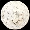 Image 1 : 1851 Silver Three Cent NEARLY UNCIRCULATED