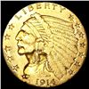 Image 1 : 1914 $2.50 Gold Quarter Eagle CLOSELY UNCIRCULATED