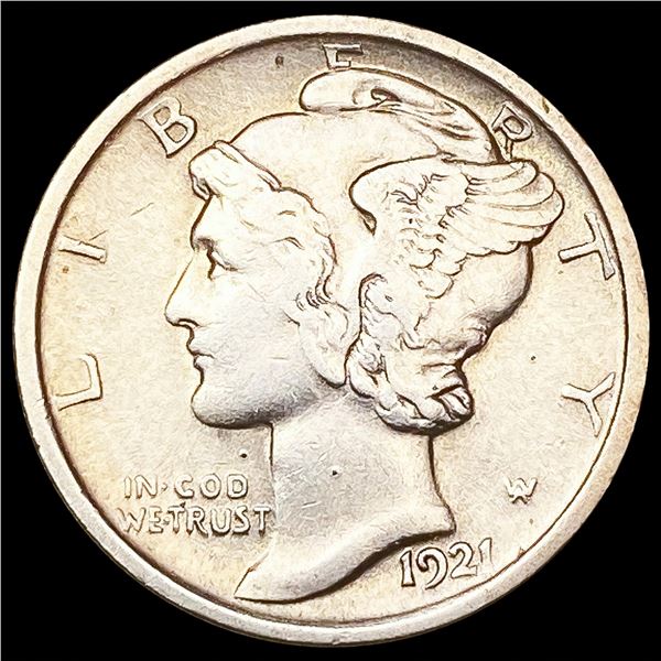 1921 Mercury Dime NEARLY UNCIRCULATED