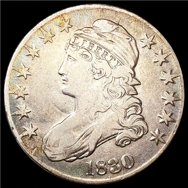 1830 Capped Bust Half Dollar LIGHTLY CIRCULATED