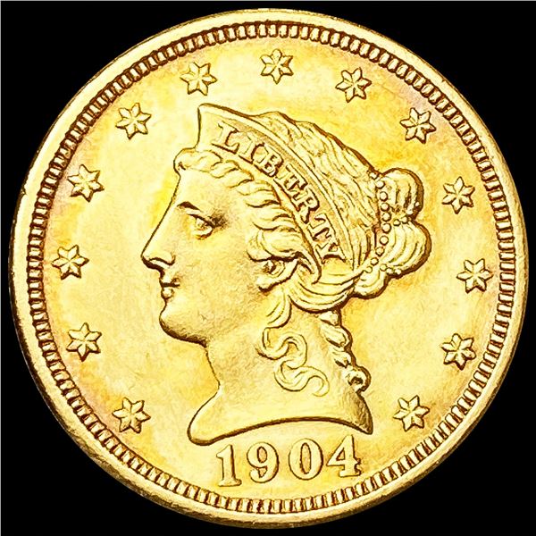 1904 $2.50 Gold Quarter Eagle CHOICE BU