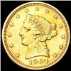 Image 1 : 1904 $2.50 Gold Quarter Eagle CHOICE BU