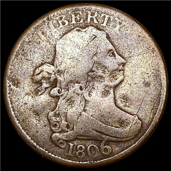 1806 Draped Bust Half Cent NICELY CIRCULATED