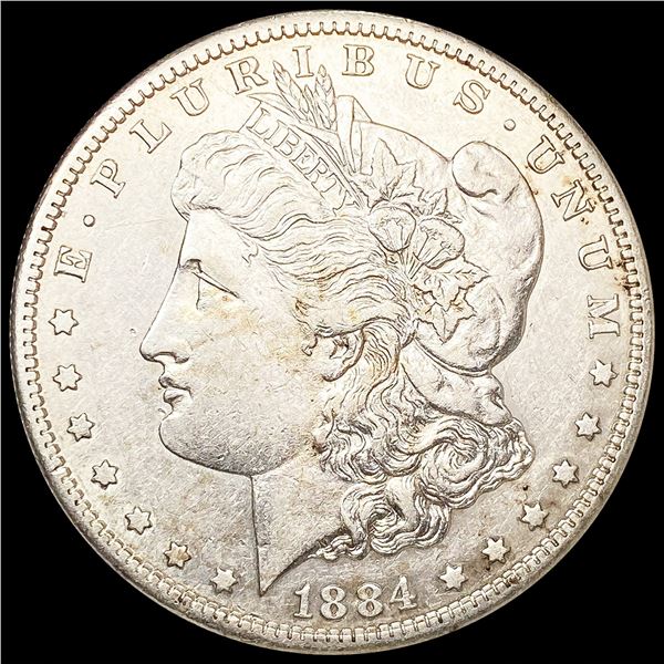 1884-S Morgan Silver Dollar NEARLY UNCIRCULATED