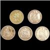 Image 1 : (5) Varied US Coinage (1872, 1853, 1885, 1887-S, 1