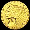 Image 1 : 1910 $5 Gold Half Eagle CLOSELY UNCIRCULATED
