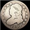 Image 1 : 1820 Capped Bust Quarter NICELY CIRCULATED