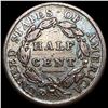 Image 2 : 1809 Classic Head Half Cent ABOUT UNCIRCULATED