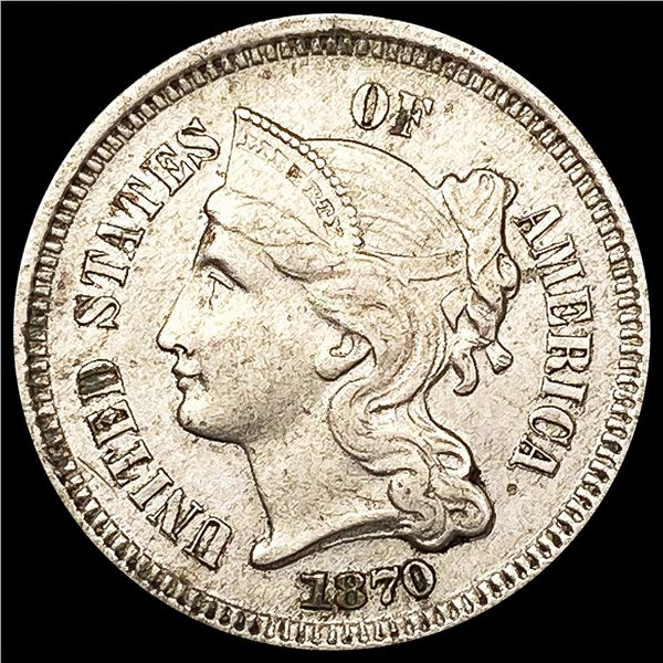 1870 Nickel Three Cent UNCIRCULATED