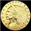 Image 1 : 1912 $2.50 Gold Quarter Eagle CLOSELY UNCIRCULATED