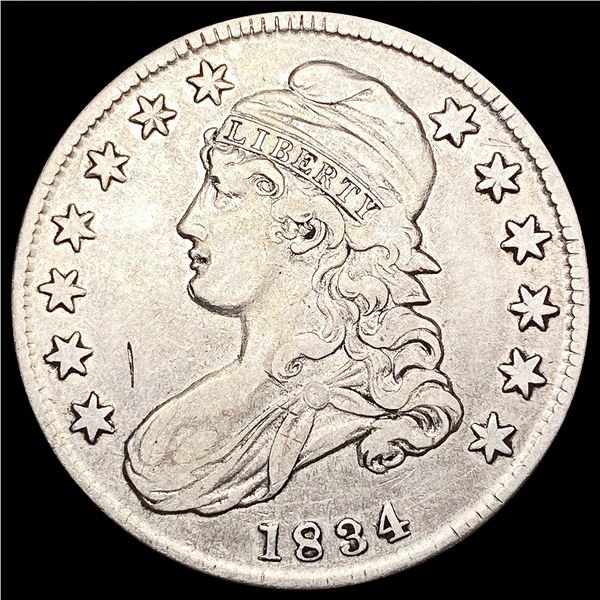 1834 Capped Bust Half Dollar NEARLY UNCIRCULATED