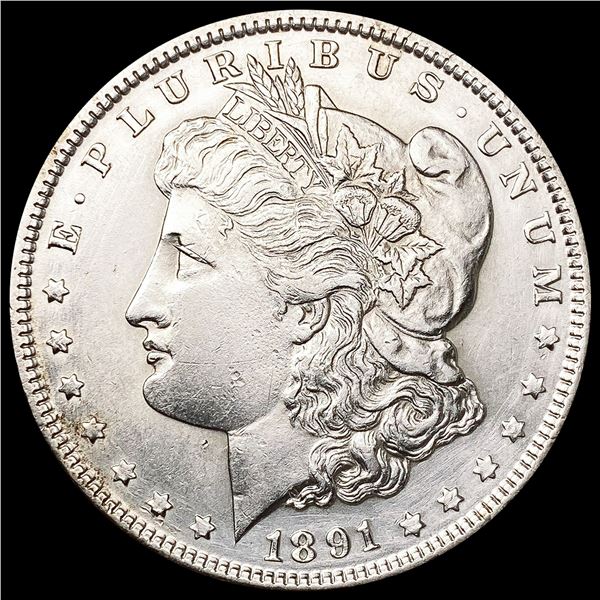 1891 Morgan Silver Dollar NEARLY UNCIRCULATED