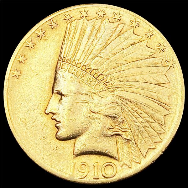 1910-S $10 Gold Eagle NEARLY UNCIRCULATED