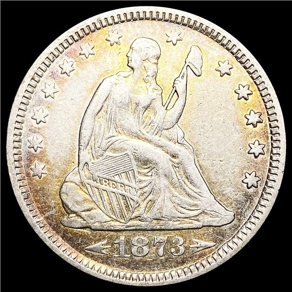 1873 Seated Liberty Quarter ABOUT UNCIRCULATED