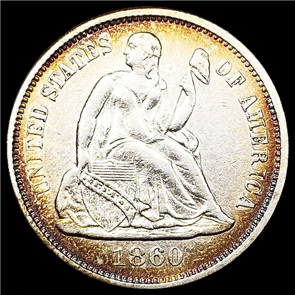 1860 Seated Liberty Dime UNCIRCULATED