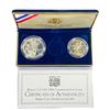 Image 2 : 1994 US World Cup Silver Commem Set (2 Coins) UNC