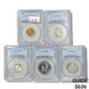 Image 1 : 1954 US Proof Set (5 Coins) PCGS