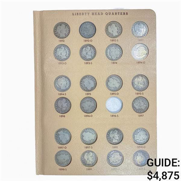1892-1916 Barber Quarter Book (71 Coins)