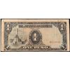 Image 2 : 1943 Philippines Under Japanese Occupation (JIM) 1 Pesos Note P: 109A Grades vf+