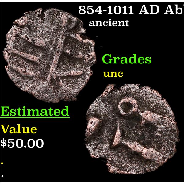 854-1011 AD Abbasid Caliphate (Pakistan) Coin Grades Brilliant Uncirculated