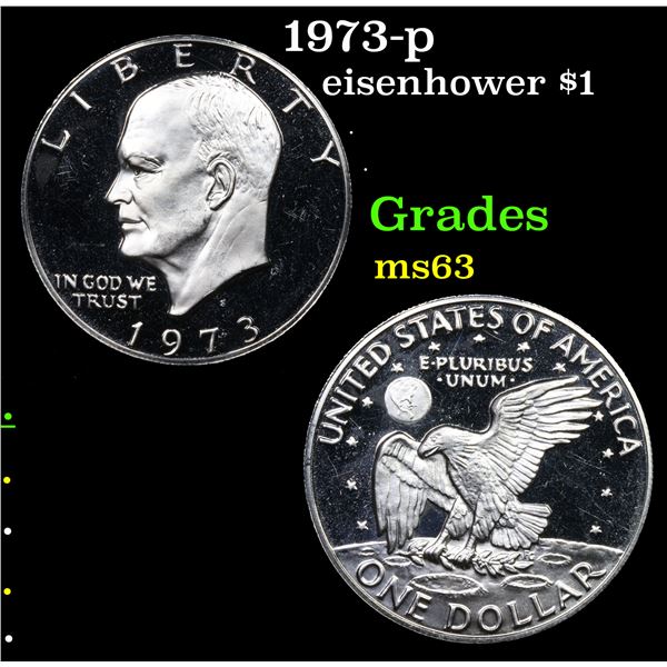 1973-p Eisenhower Dollar $1 Grades Select Unc