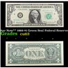 Image 1 : **Star Note** 1969 $1 Green Seal Federal Reserve Note Grades Select CU
