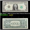 Image 1 : **Star Note** 1969 $1 Green Seal Federal Reserve Note Grades Select CU