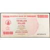 Image 3 : 2008 Zimbabwe 10 Million Dollar Notes P: 55A Grades xf+