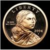 Image 2 : Proof Group of 5 proof Sacagawea Dollars $1 2000-2004 Grades GEM++ Proof Deep Cameo