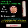 Image 1 : Shotgun Lincoln 1c roll, 1982-p 50 pcs Bank Wrapper.