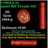 Image 1 : Shotgun Lincoln 1c roll, 1964-p 50 pcs Brandt Wrapper.